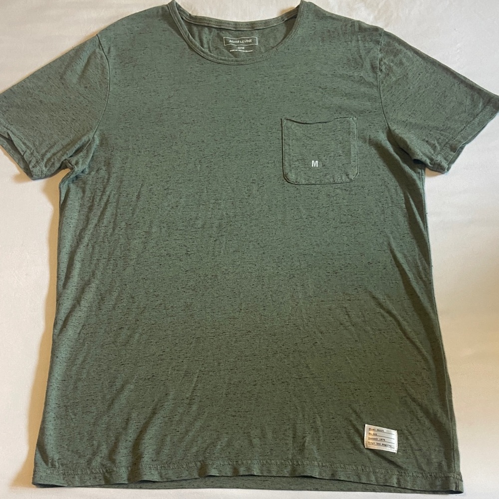 Adam Levine Olive Pocket Tee